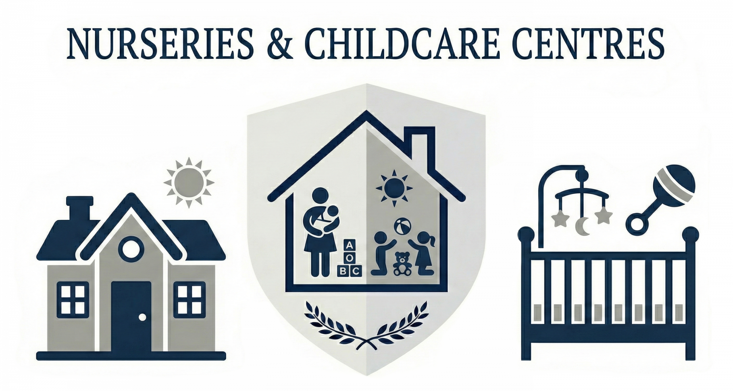 Firegate protection icon for nurseries and childcare centres